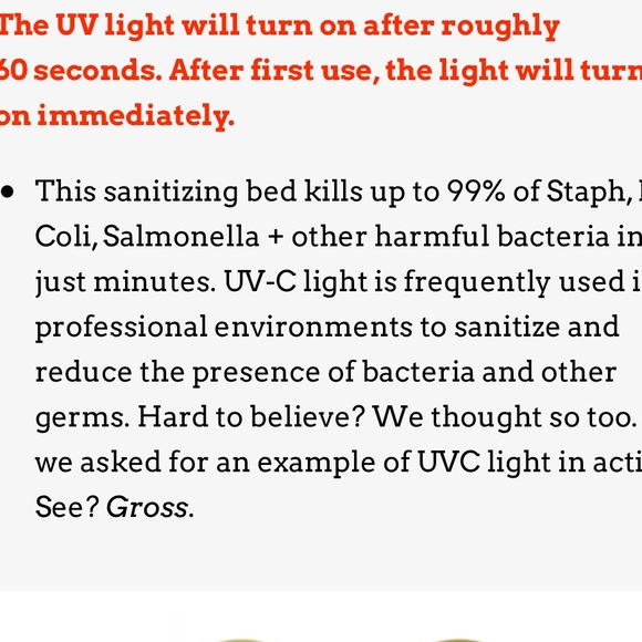 Light Mint Tech Candy Clean Slate UV Sanitizing Bed. - Picture 7 of 13